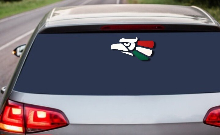 Mexican Pride Eagle Symbol 6×3 Vinyl Decal for Auto, Walls, 6 Year Durability
