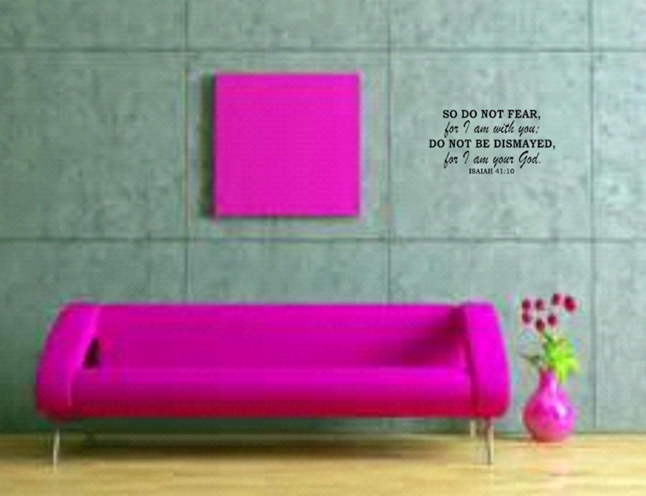 Isaiah 41:10 BIBLE VERSE Quote "So do not Fear" Wall Art vinyl Decal QUALITY NEW