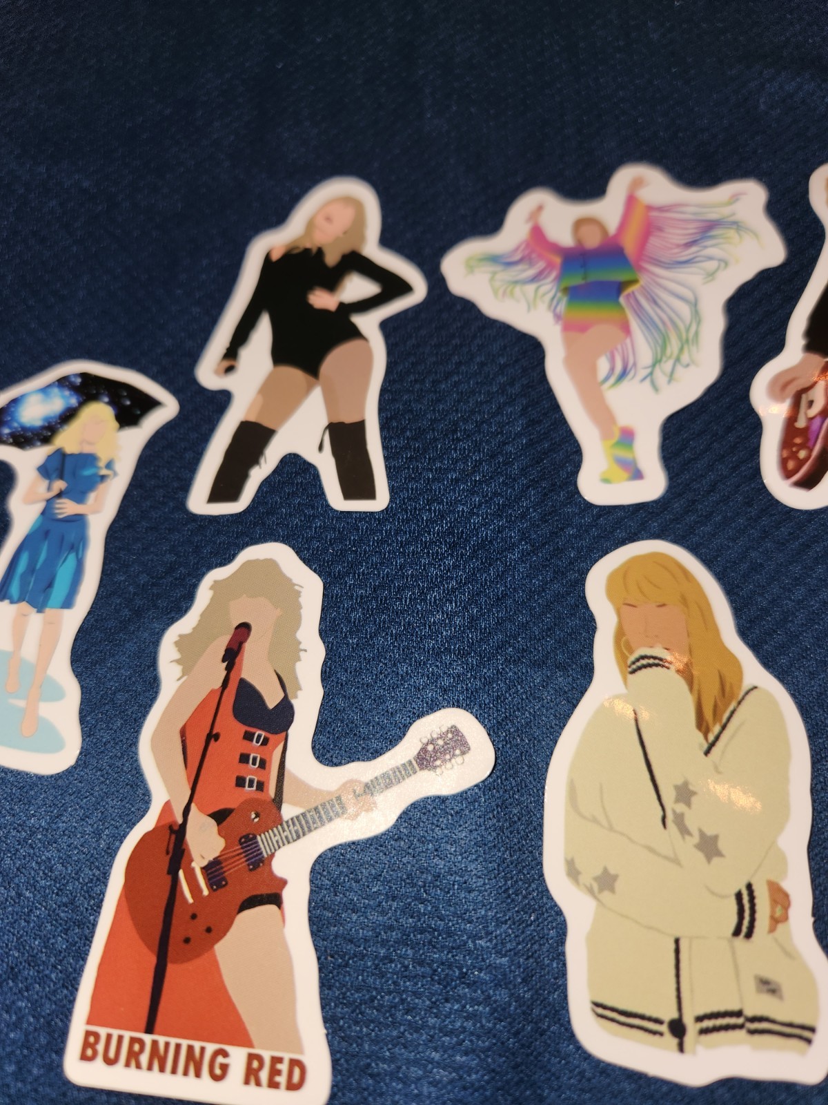 8 Taylor Swift No Face Silo Stickers, Swiftie, Laptop Stickers, Swiftie Decals