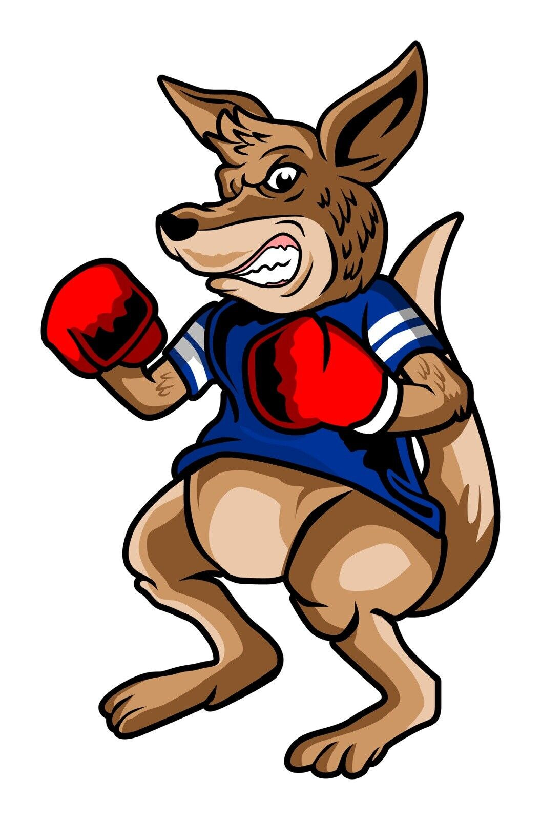 Boxing Kangaroo Sticker Decal