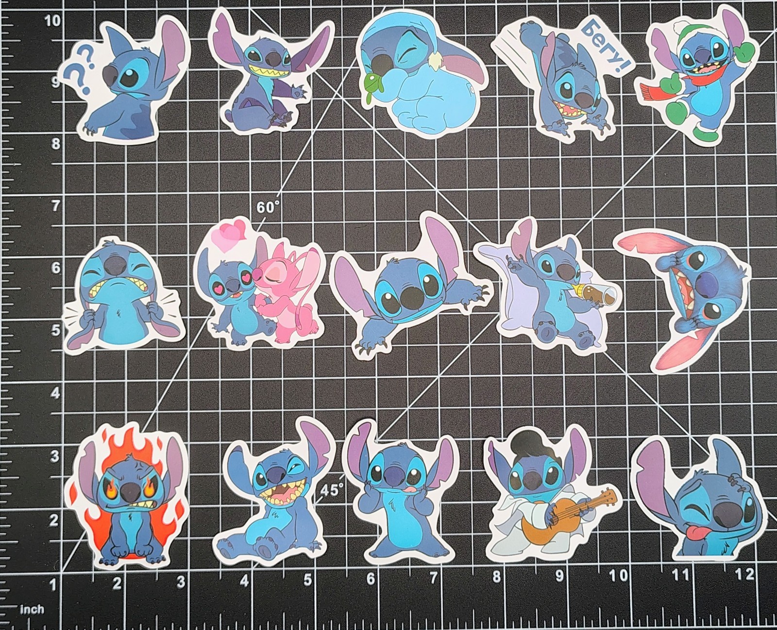 50pc Hawaii Space Alien Sticker Lot Animated Luau Creature Vinyl Decals
