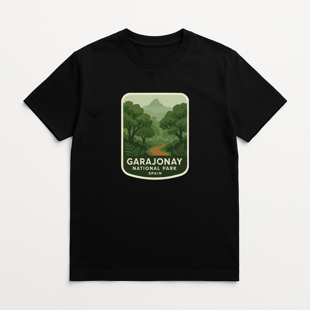 Garajonay Spain Iron On Heat Transfer Vinyl HTV Die-Cut World National Parks