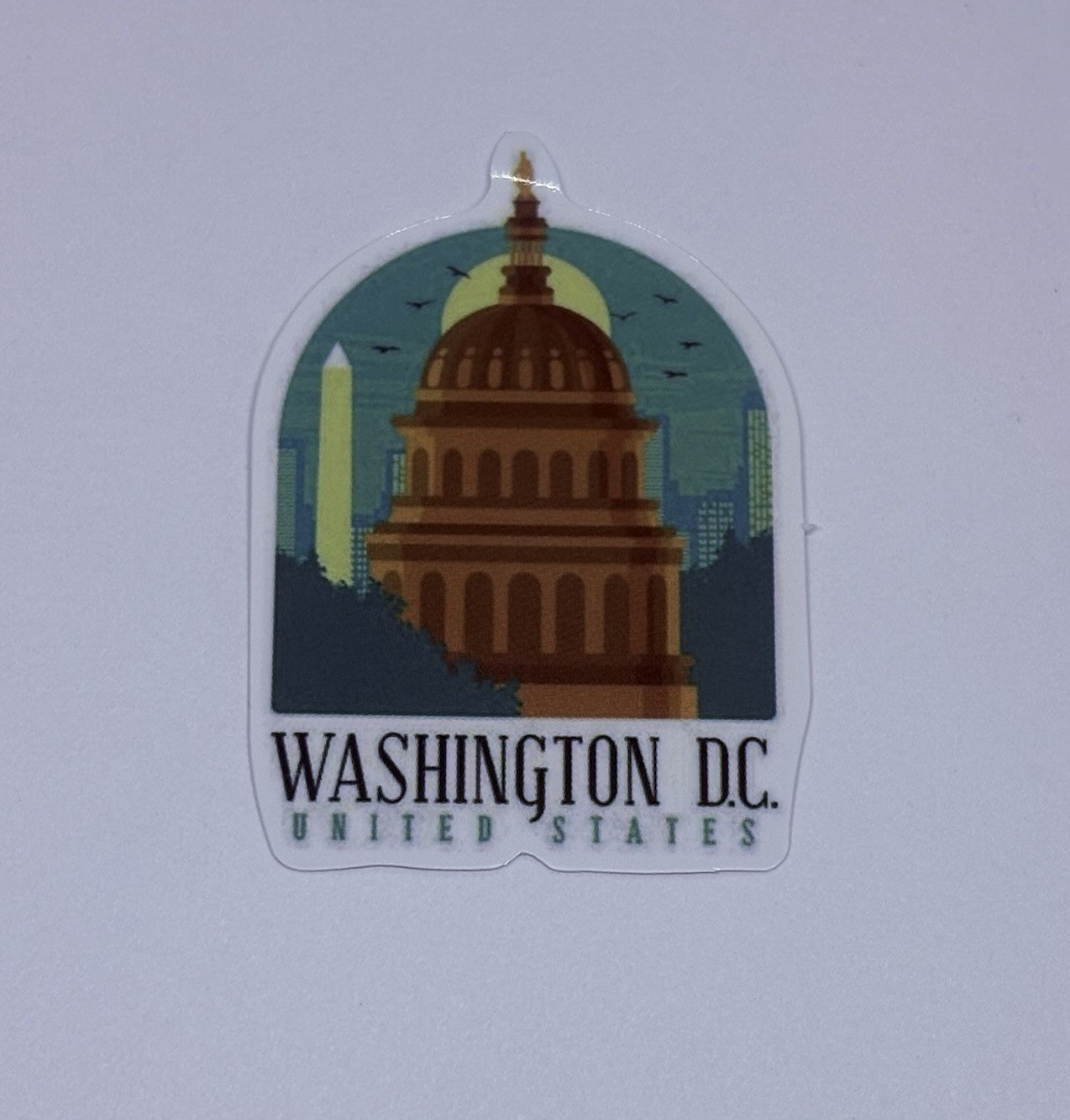Washington DC Sticker US Capitol Travel Art Decal Vinyl Country Souvenir Tc9
