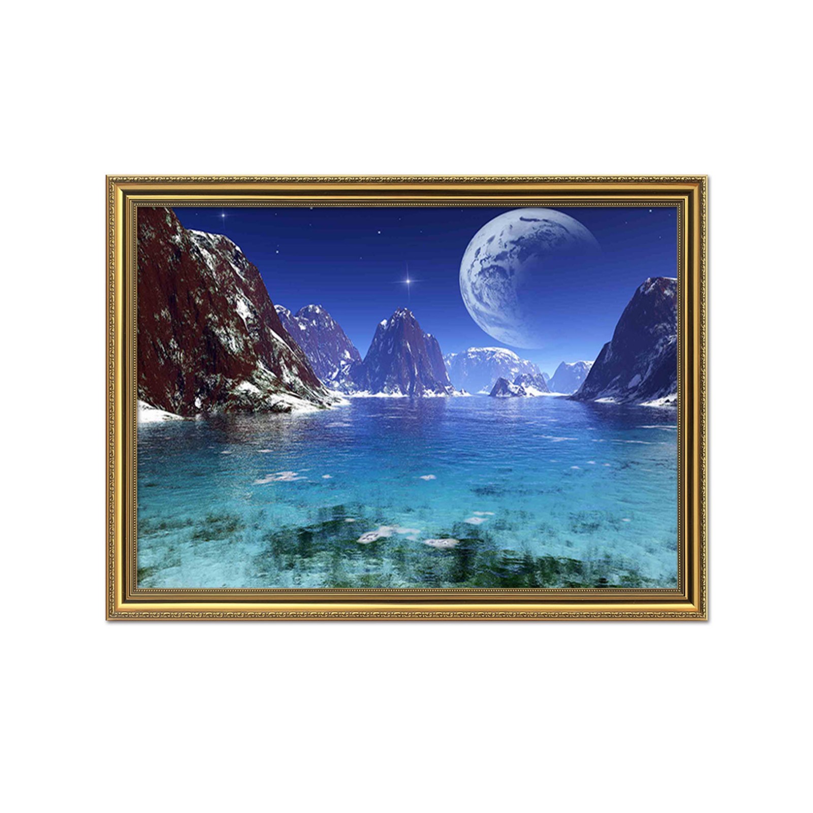 3D Planetary River 6 Framed Poster Home Decor Print Painting Art AJ WALLPAPER