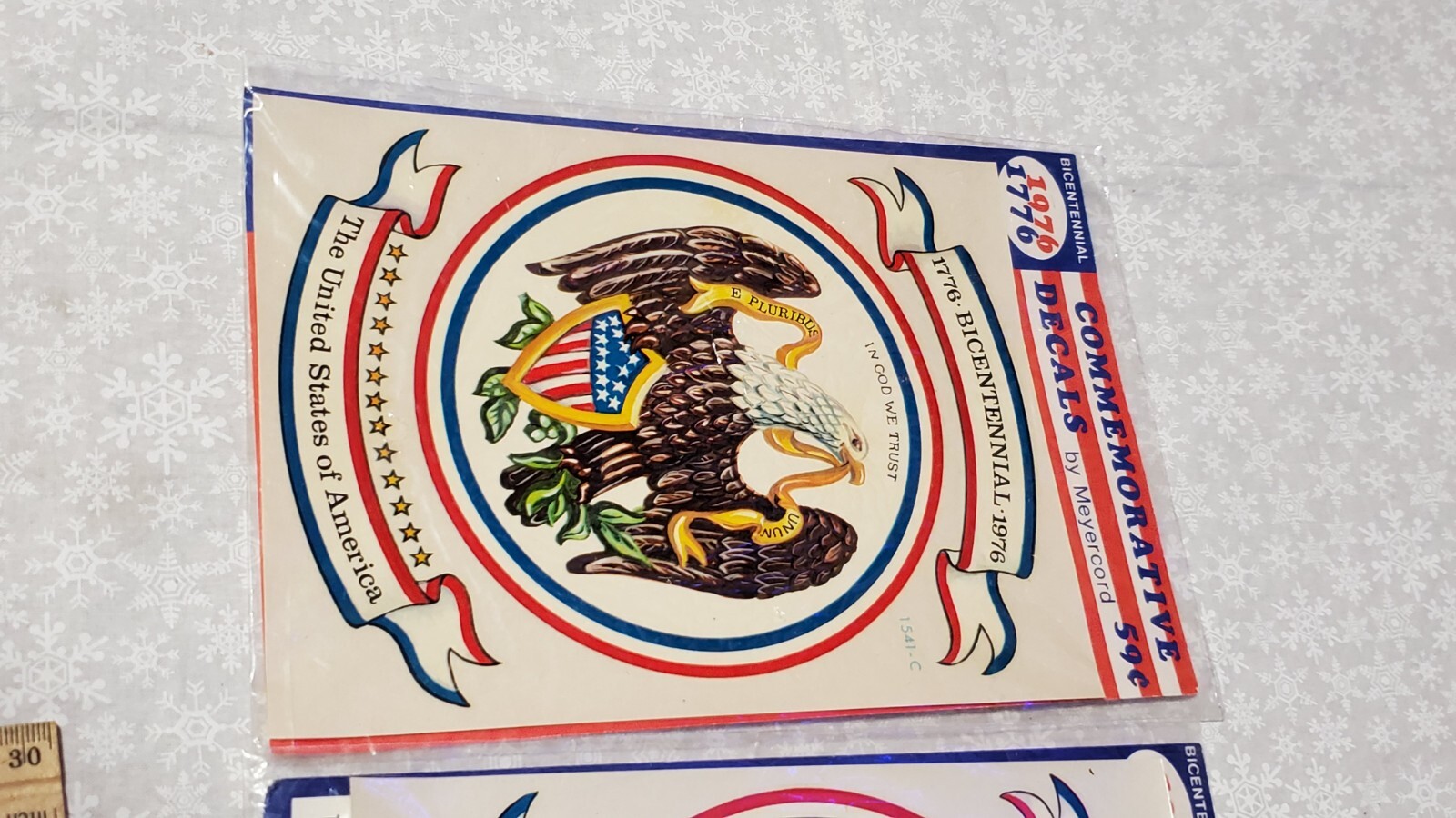 Lot vintage meyercord bicentennial decal inspired authentic american illustrator