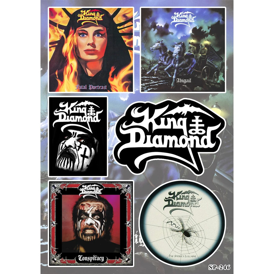 King Diamond Sticker Pack | Abigail Conspiracy Fatal Portrait Spider’s Lullabye