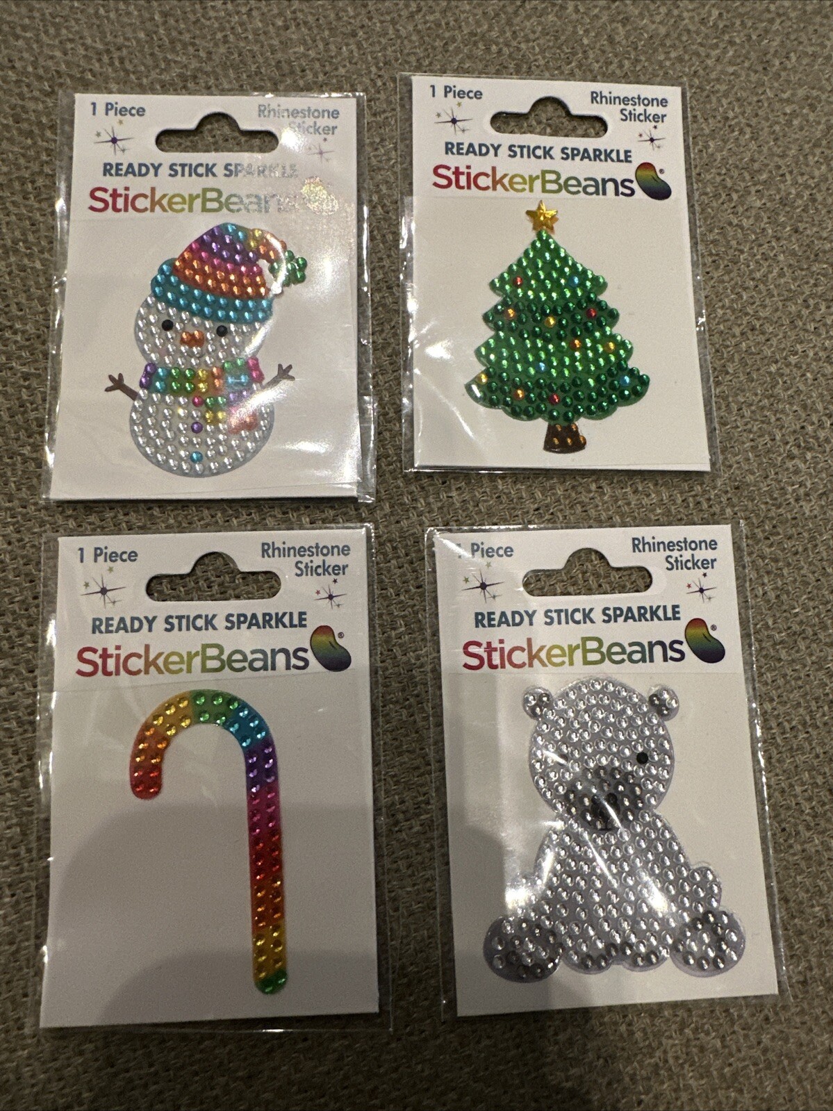 NEW StickerBeans Winter Collection Set Of 4 Stickers – 2” Sticker