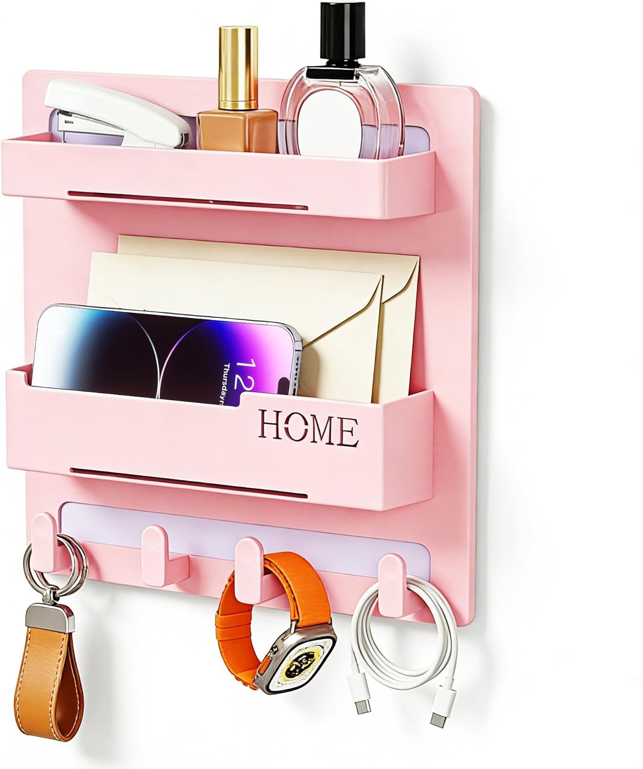 Floating Shelves Bedside Shelf Accessories Organizer Wall Mount Self Stick On