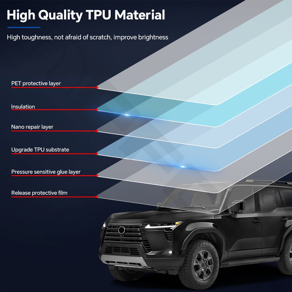 For Lexus GX550 Luxury/Over/Premium Paint Protection Film TPU PPF Pre-Cut Kit