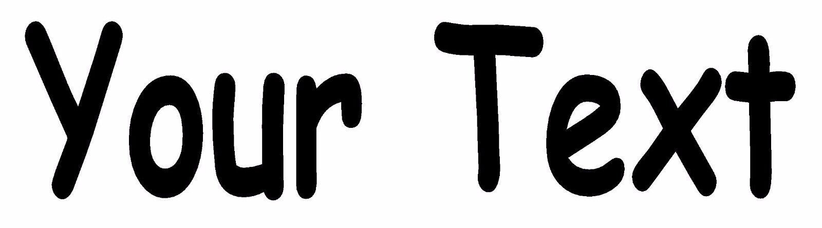 YOUR TEXT Vinyl Decal Sticker Car Window Bumper CUSTOM Personalized Lettering