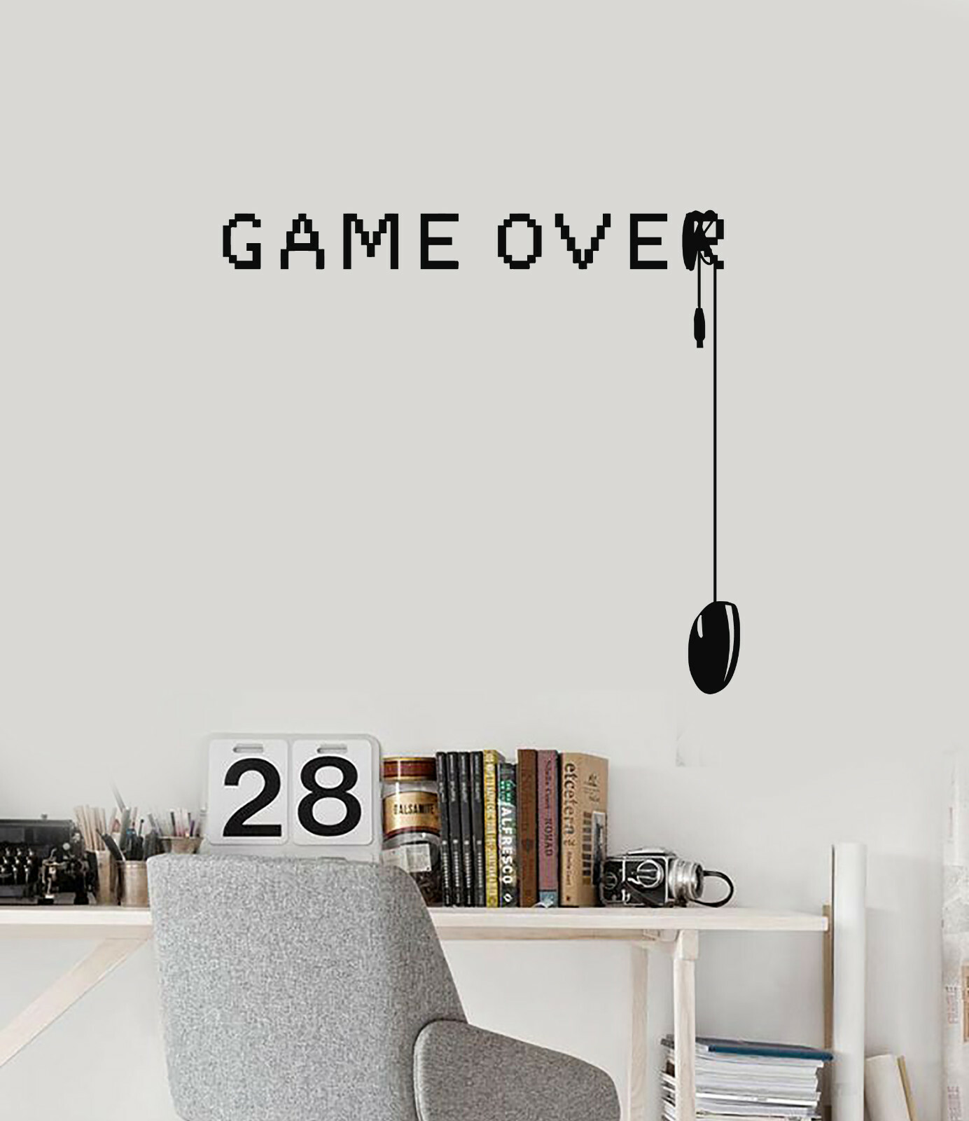 Game Over Vinyl Wall Decal Video Games Gamer Room Art Decor Stickers (ig5322)