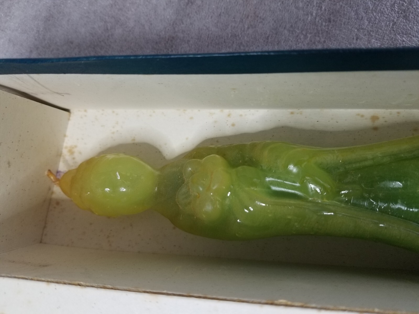 9" Pair Vintage Oriental Asian Chinese Ming Dynasty Figural Ceremonial Candles