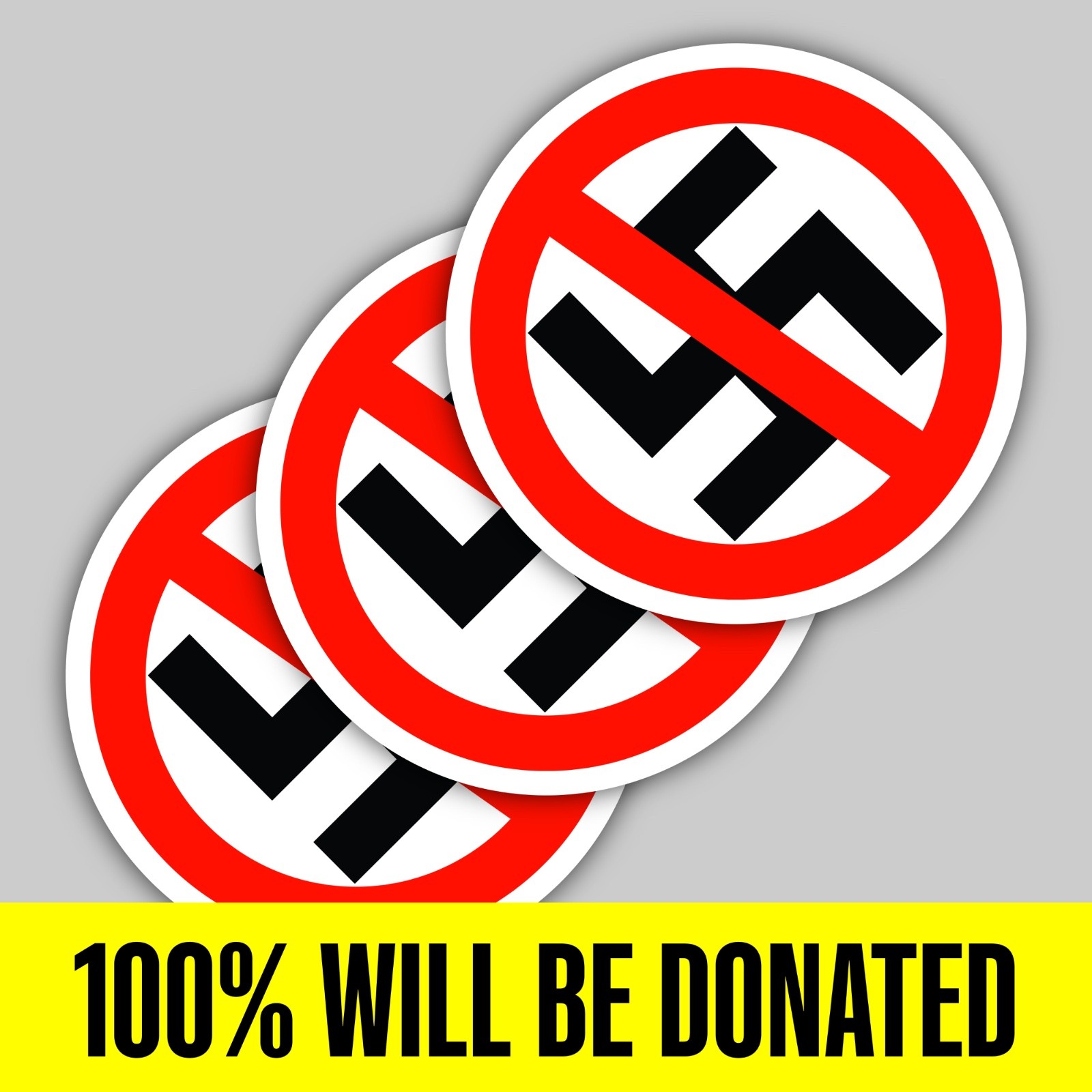 "Antifa Anti-Nazi Antifascist" 3 Sticker Pack (5 inches)