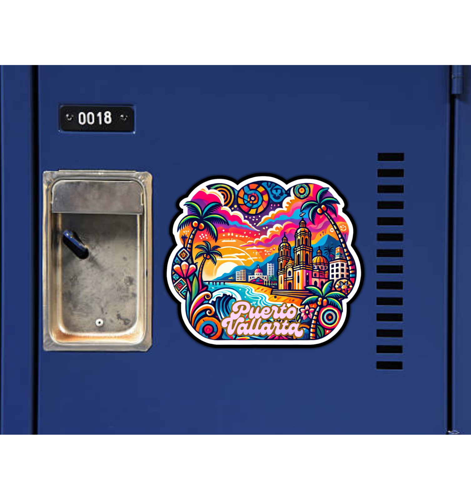 Puerto Vallarta Mexico Fridge Magnet or Laptop Sticker
