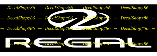 Regal Boats – Outdoor Sports- Vinyl Die-Cut Peel N' Stick Decals & Stickers