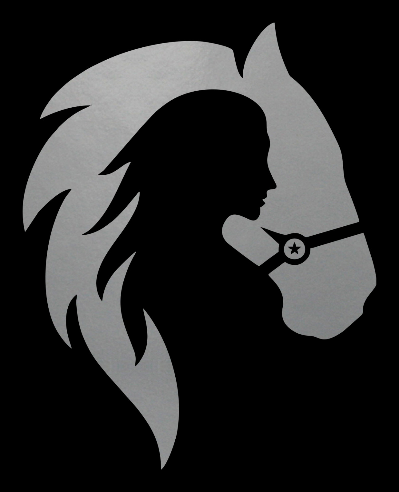 Horse Cowgirl Decal Car Truck SUV Window Bumper Wall Laptop Tablet Trailer
