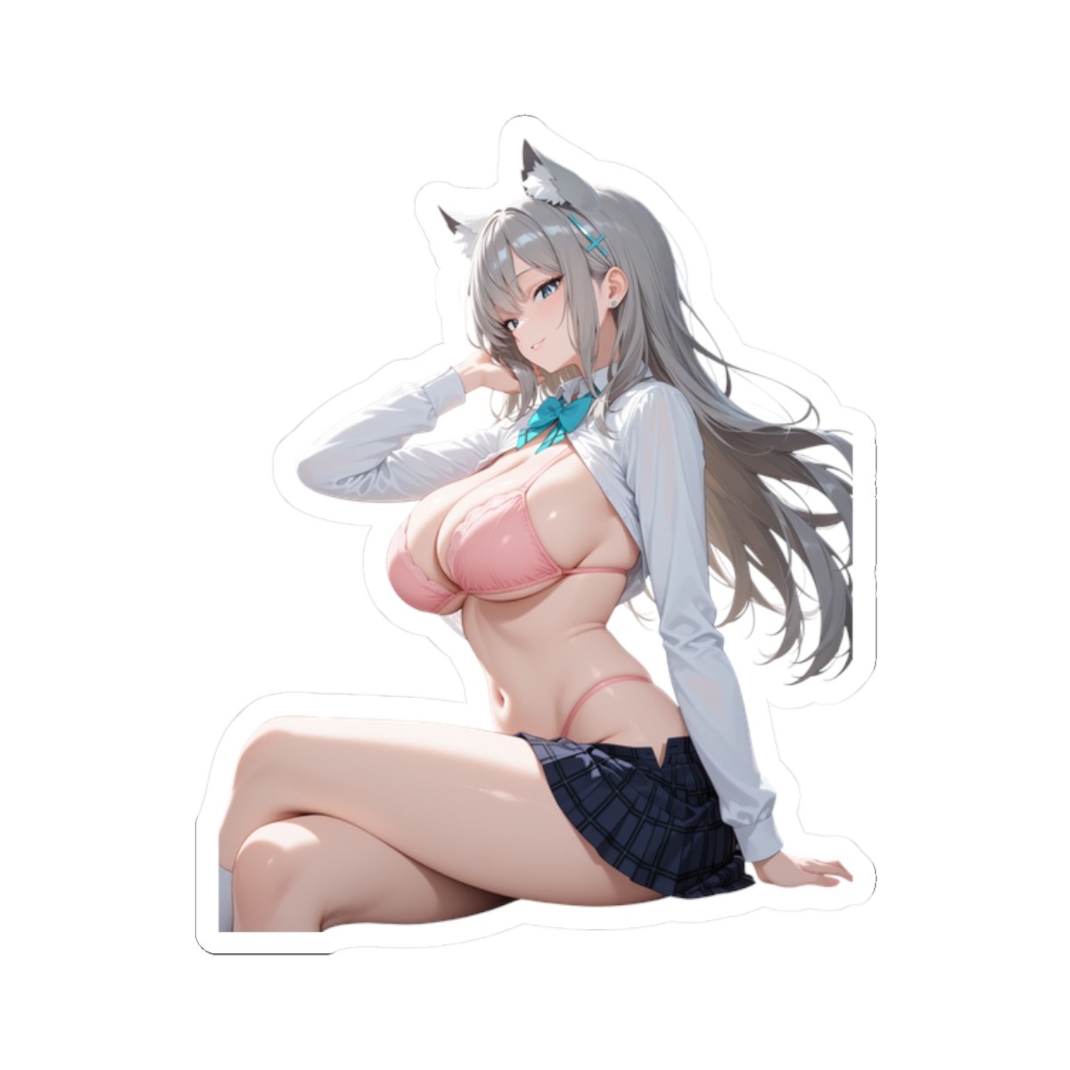 Cute Anime Sticker | Pretty Waifu Decal | $20FreeShipping | FanArt | Shiroko