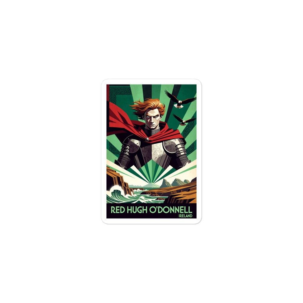 Red Hugh O'Donnell Ireland Bubble-free stickers | Nine Years' War