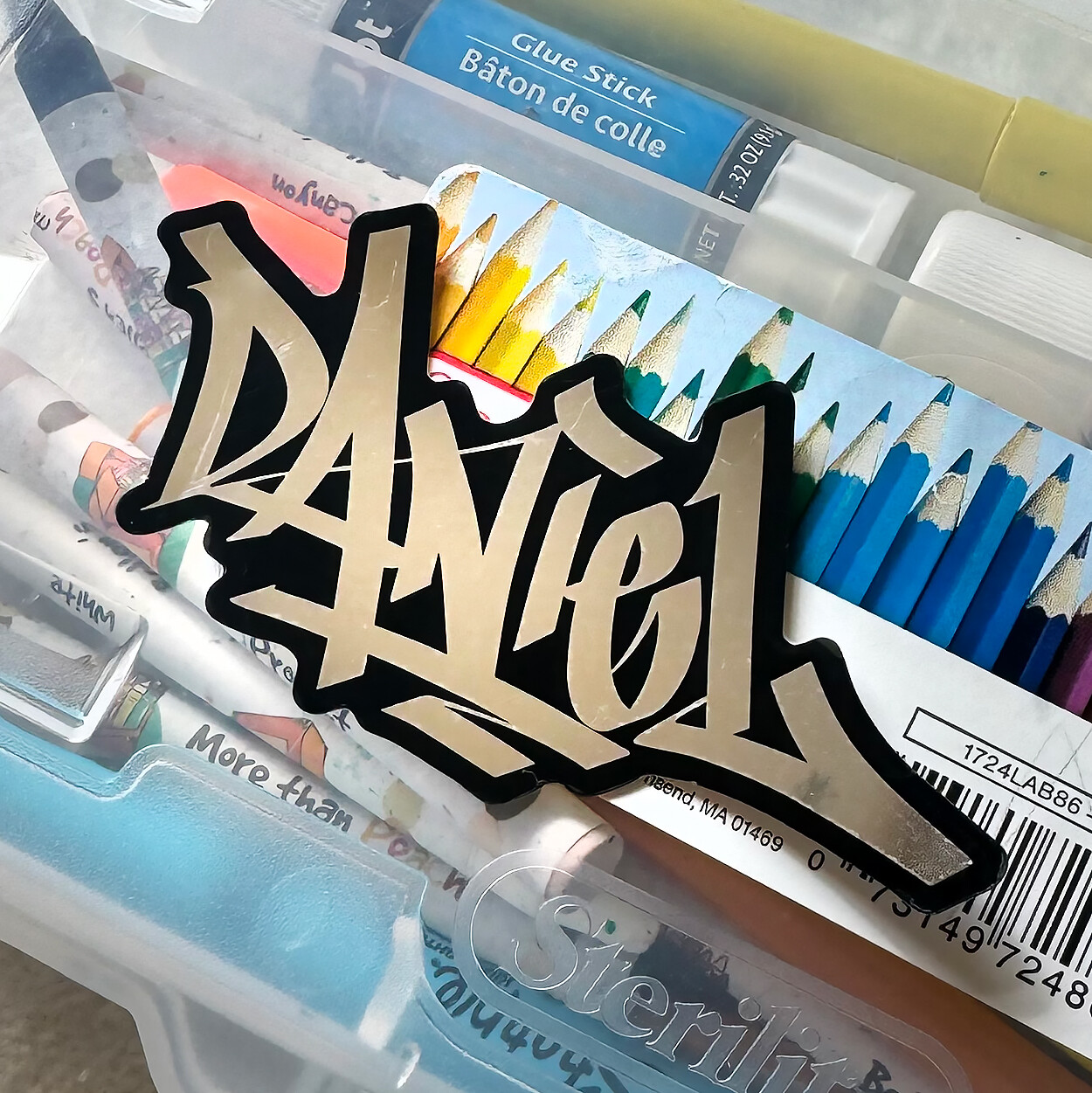 Name Sticker Pack : DANIEL | for school or Office | graffiti | Calligraphy