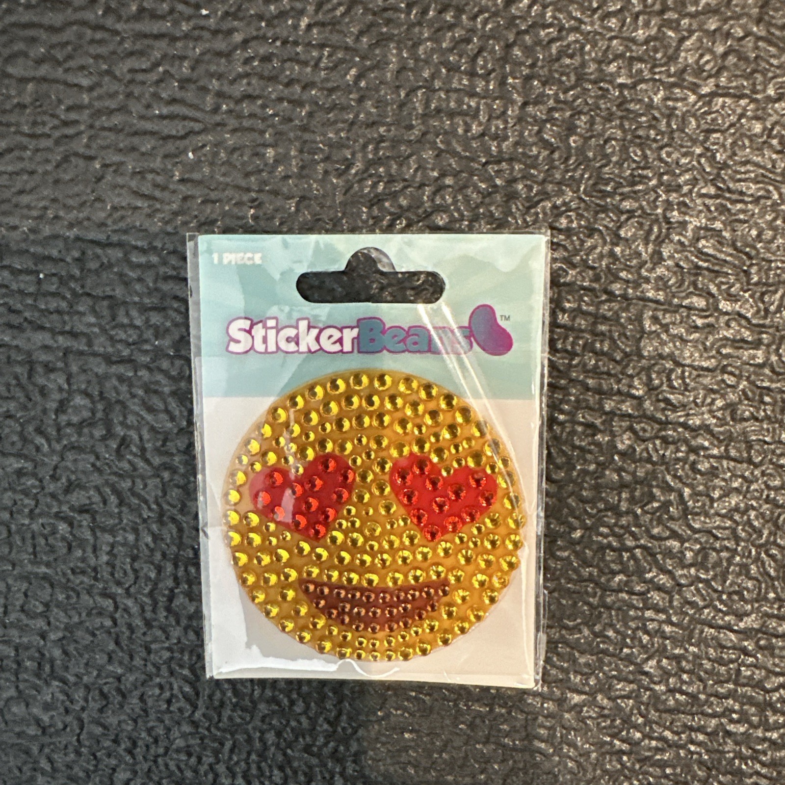 NEW StickerBeans Smiley Heart Eyes 2” Sticker