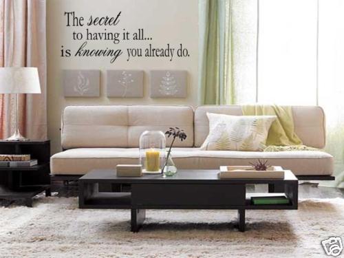 HAVING IT ALL Home Bedroom Decor Vinyl Wall Art Decal