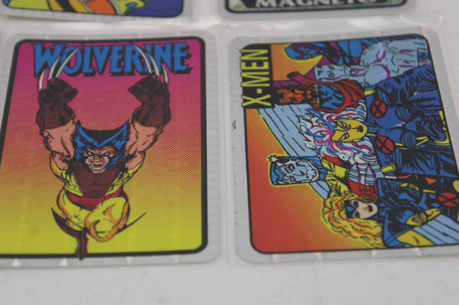 Lot: 32 Vtg Marvel X-Men Foil Prism 90s Vending Machine Stickers Kodak Rare Mint