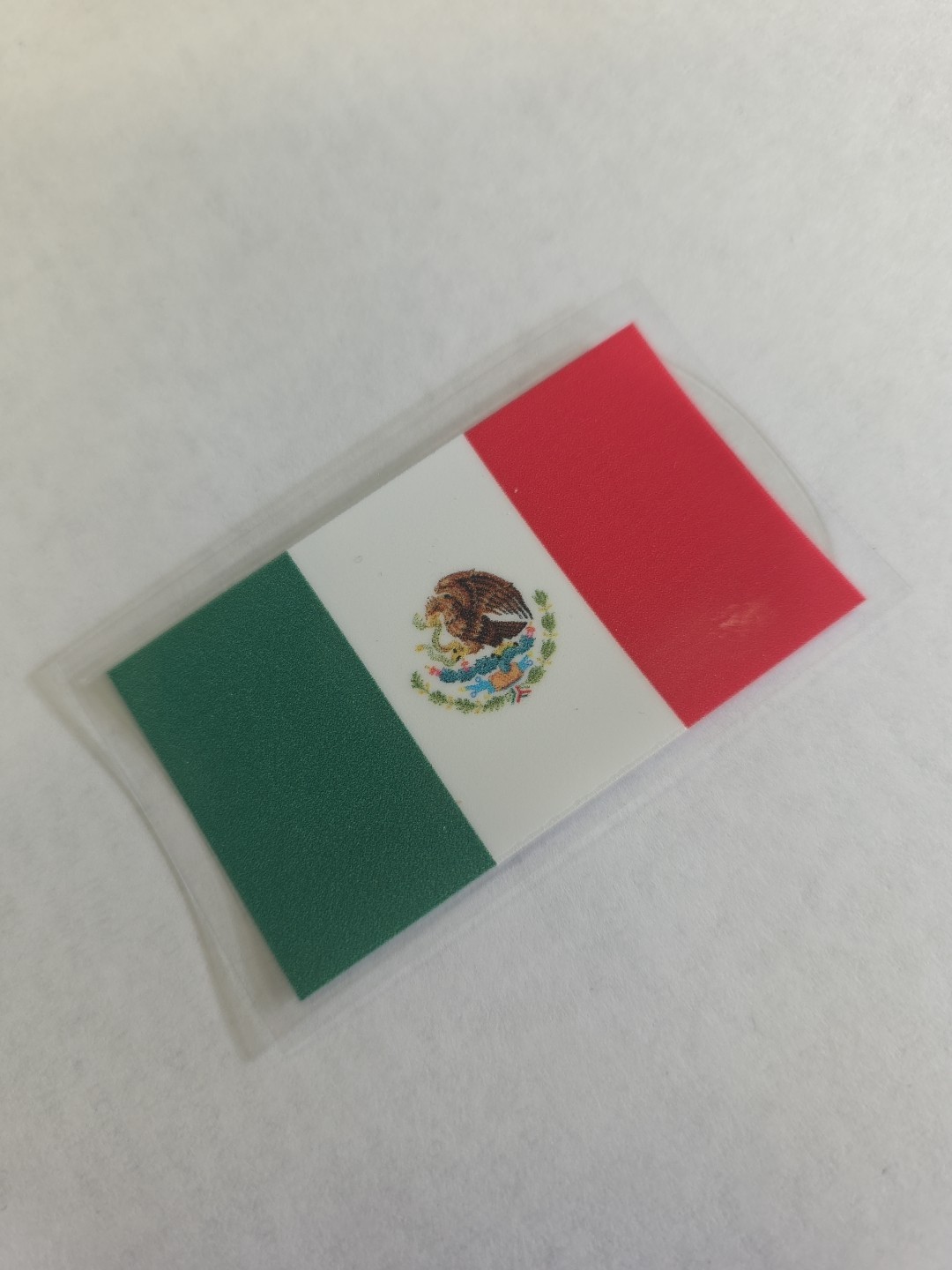 Mexican Flag UVDTF Decal Made In USA Waterproof 3in X 1.5 In