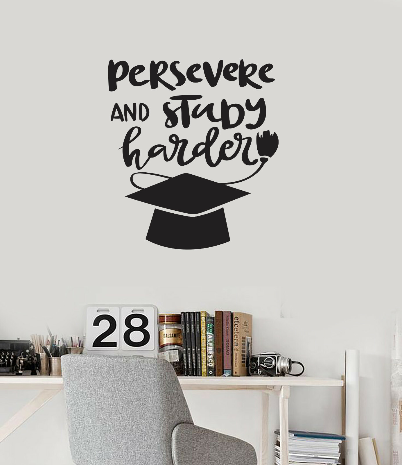 Vinyl Wall Decal Study Quote University School Classroom Decor Stickers (ig5755)