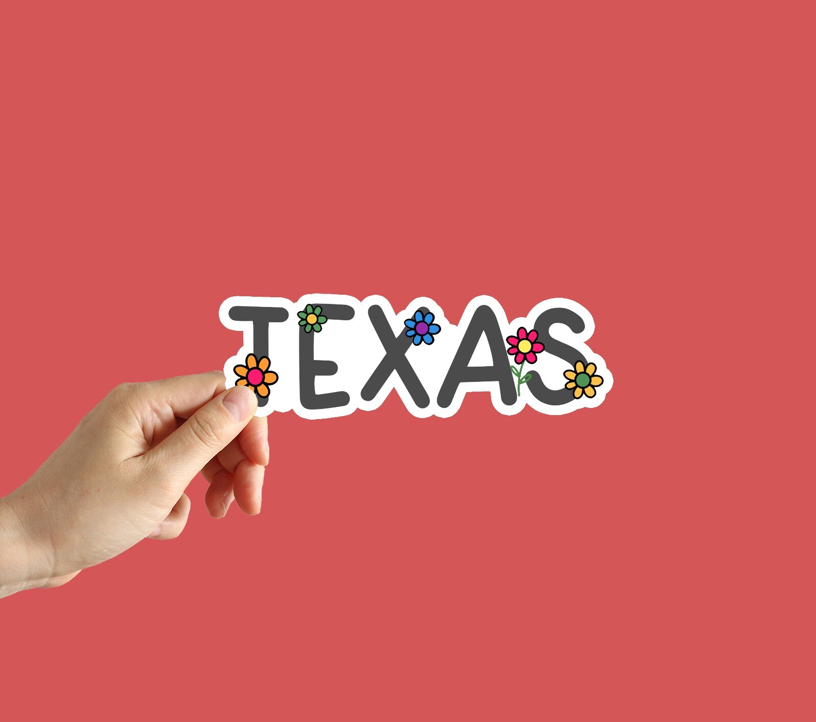 Cute Texas Laptop Sticker Phone Water bottle notebook State sticker
