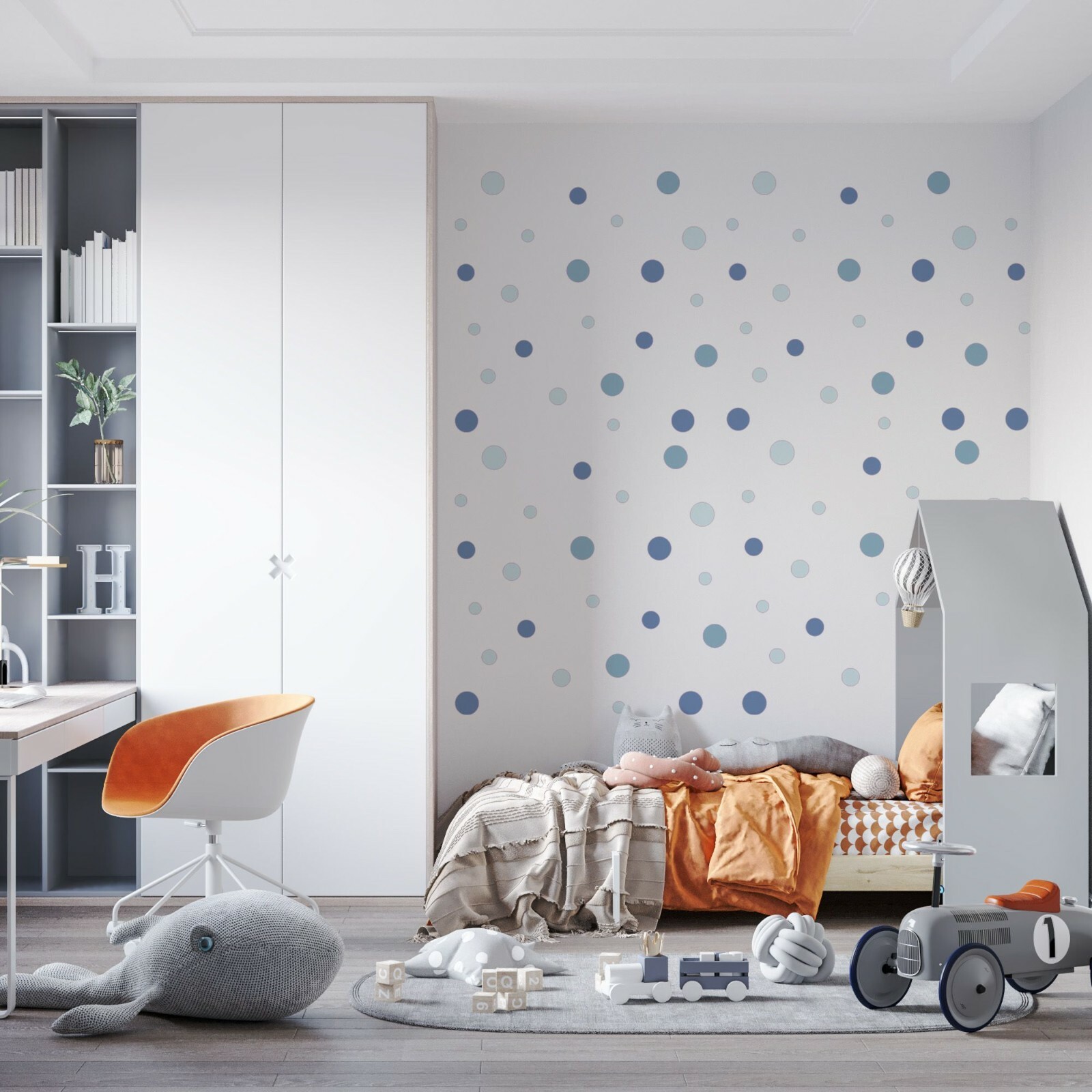 Vinyl Wall Decal Sheet Sticker Art Polka Dots Circles Round Objects Home Decor
