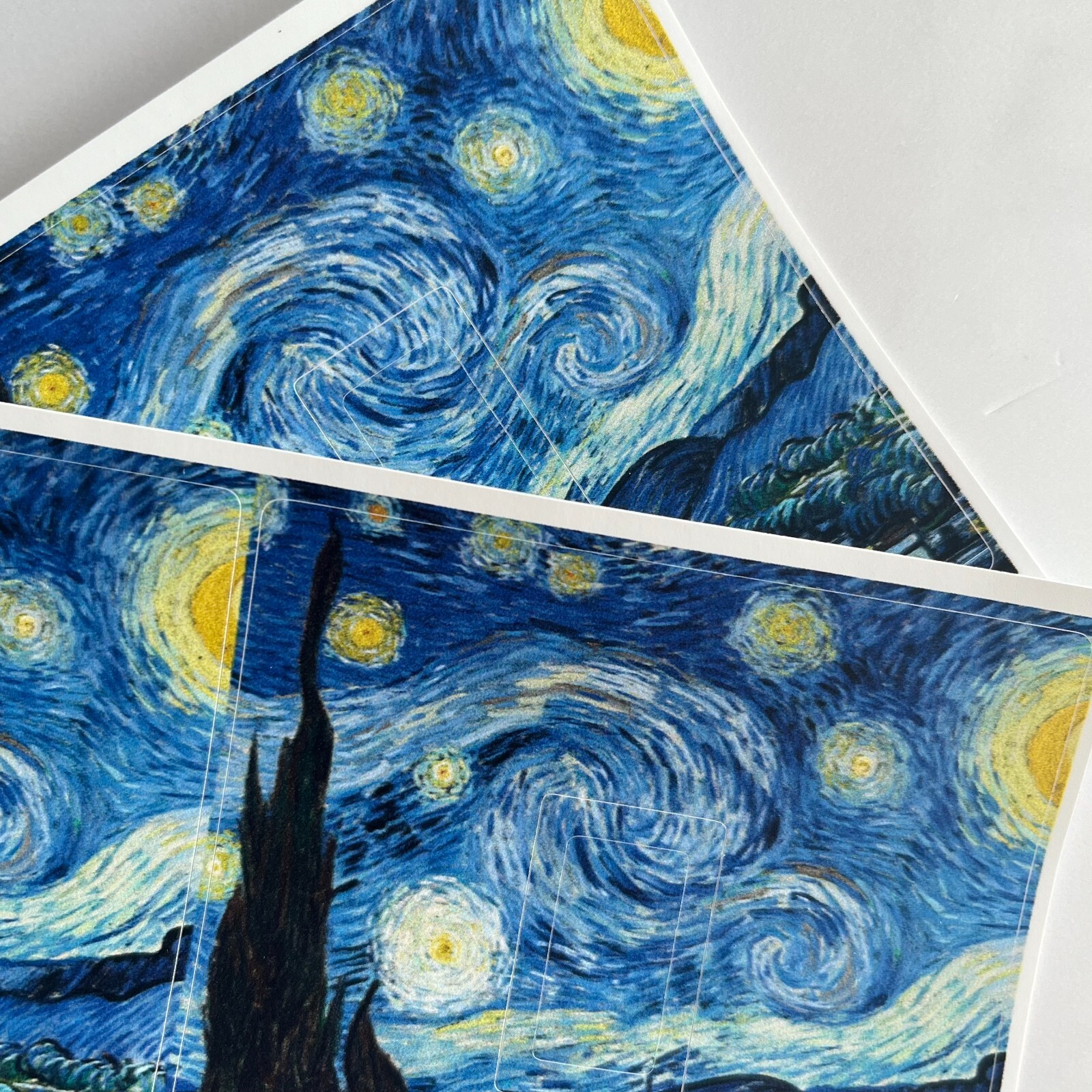 Pack of 2 Starry Night, Vincent Van Gogh Art Design for Single Light Switch