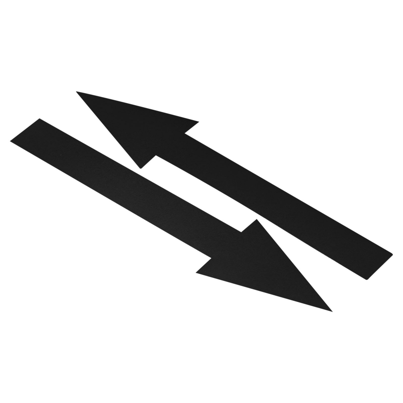 15Pcs 8"x2" Arrow Sticker PVC Adhesive Large Arrow Sign Black