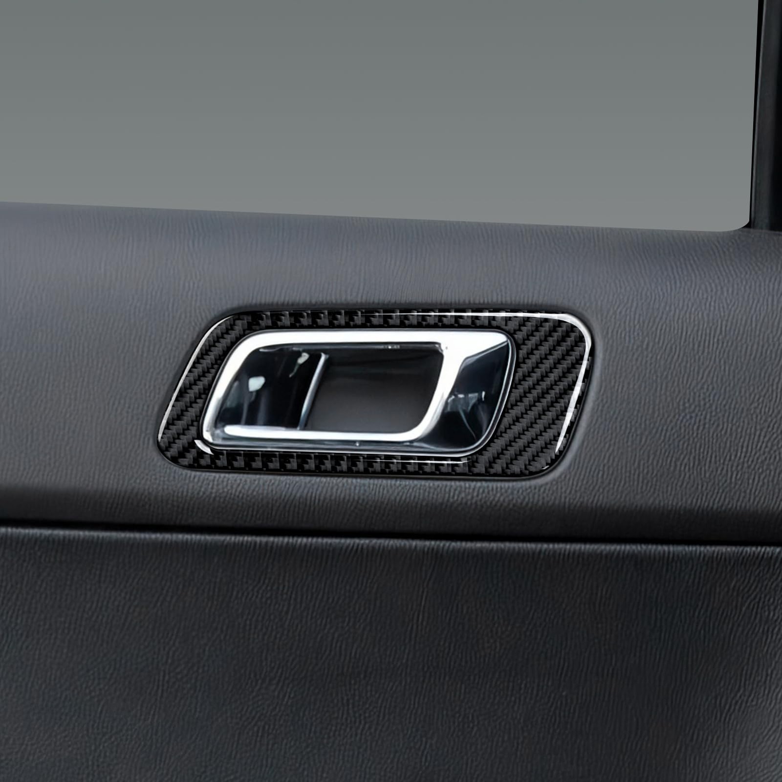 Car Rear Inner Door Bowl Sticker Carbon Fiber Decal Interior Trim Cover for F…