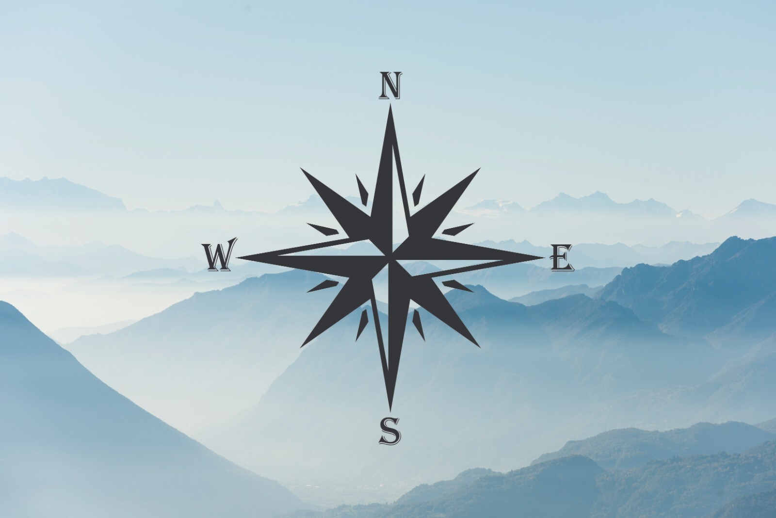 Compass Vinyl Decal Transfer Sticker For Walls Vehicle Trailer Premium Vinyl