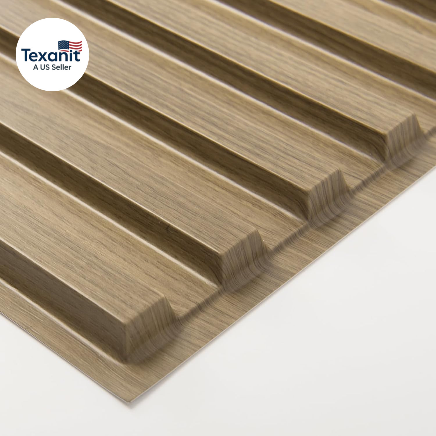 6-Pack Slat Design 3D Wall Panels for Interior Wall Decor, 2X4 FT PVC Decorative
