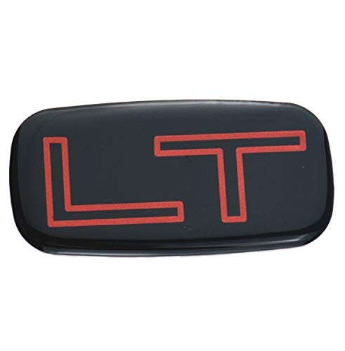 1pcs Lt Badge Emblem Sticker Replacement for Chevrolet Silverado Red/Black
