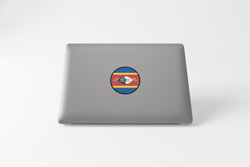 Eswatini Flag Circle Sticker Decal