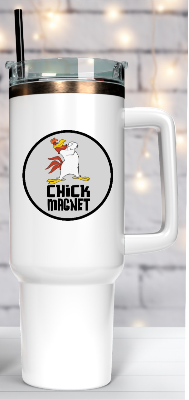 Cartoons – Foghorn Leghorn – 4" Vinyl Decal Handmade Vehicle Laptop Cooler Truck