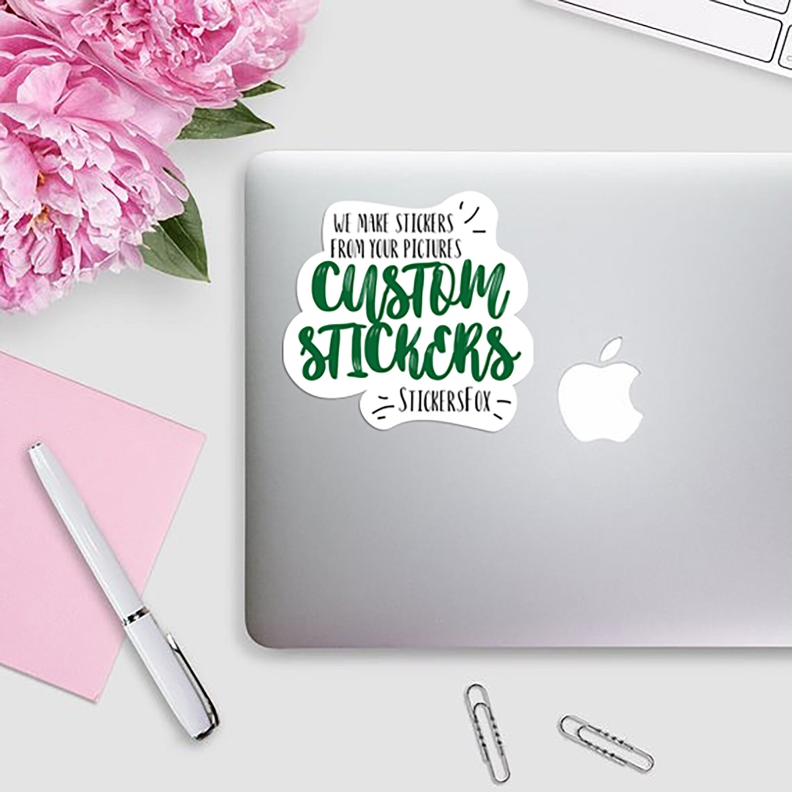 50 custom stickers, custom logo decals, bulk of 50 custom die cut stickers