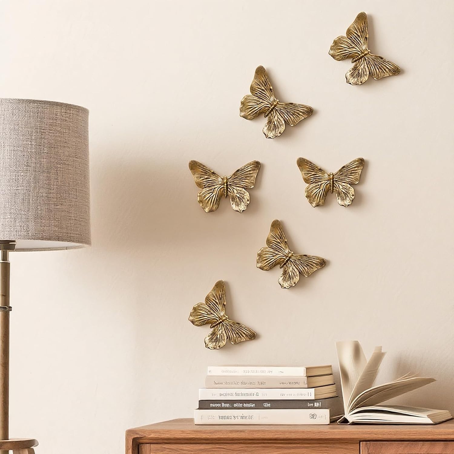 Handcrafted Antique Copper Butterfly Wall Sculptures – Lightweight and Charming