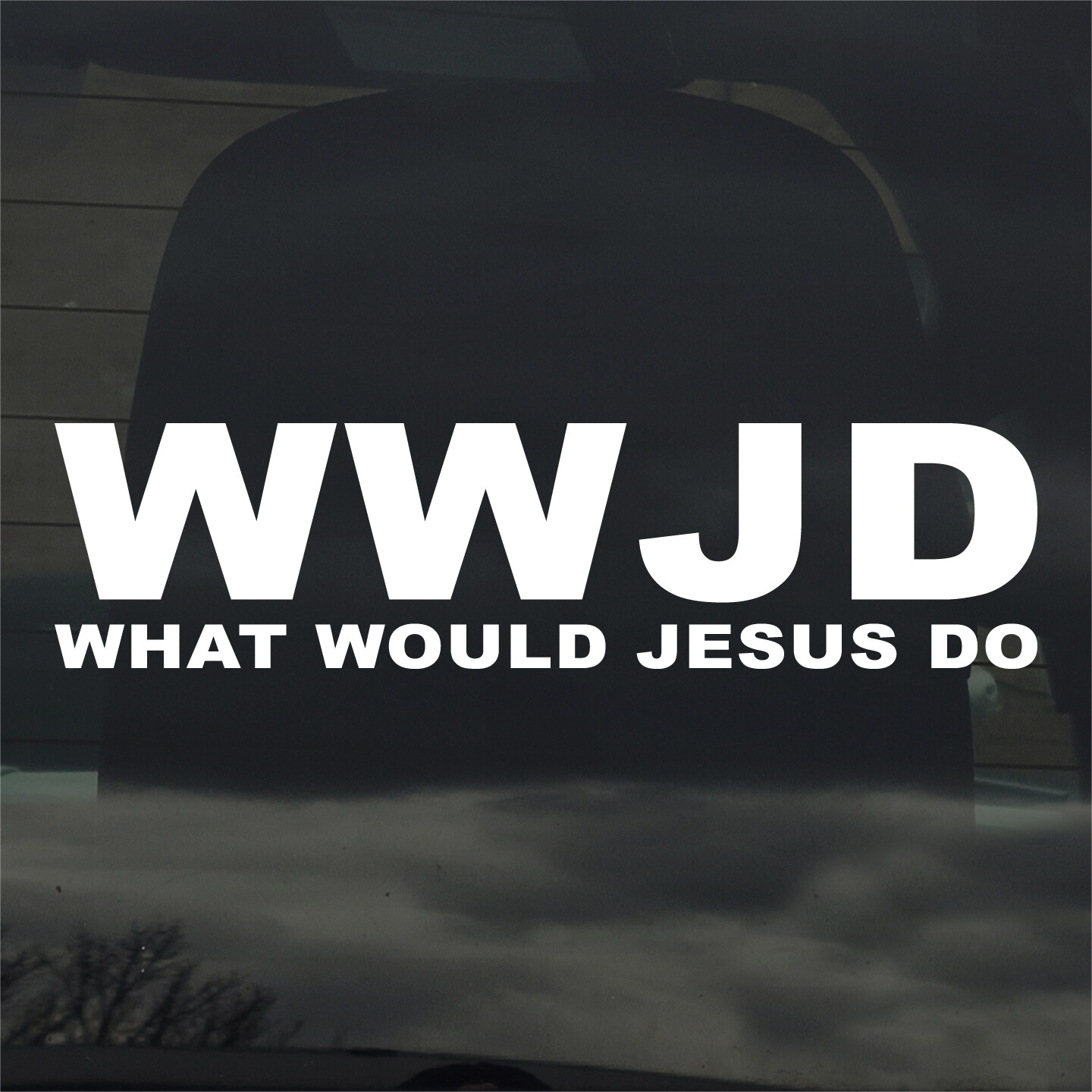 What Would Jesus Do WWJD Custom Sticker Decal – Holy Church Car Window Computer