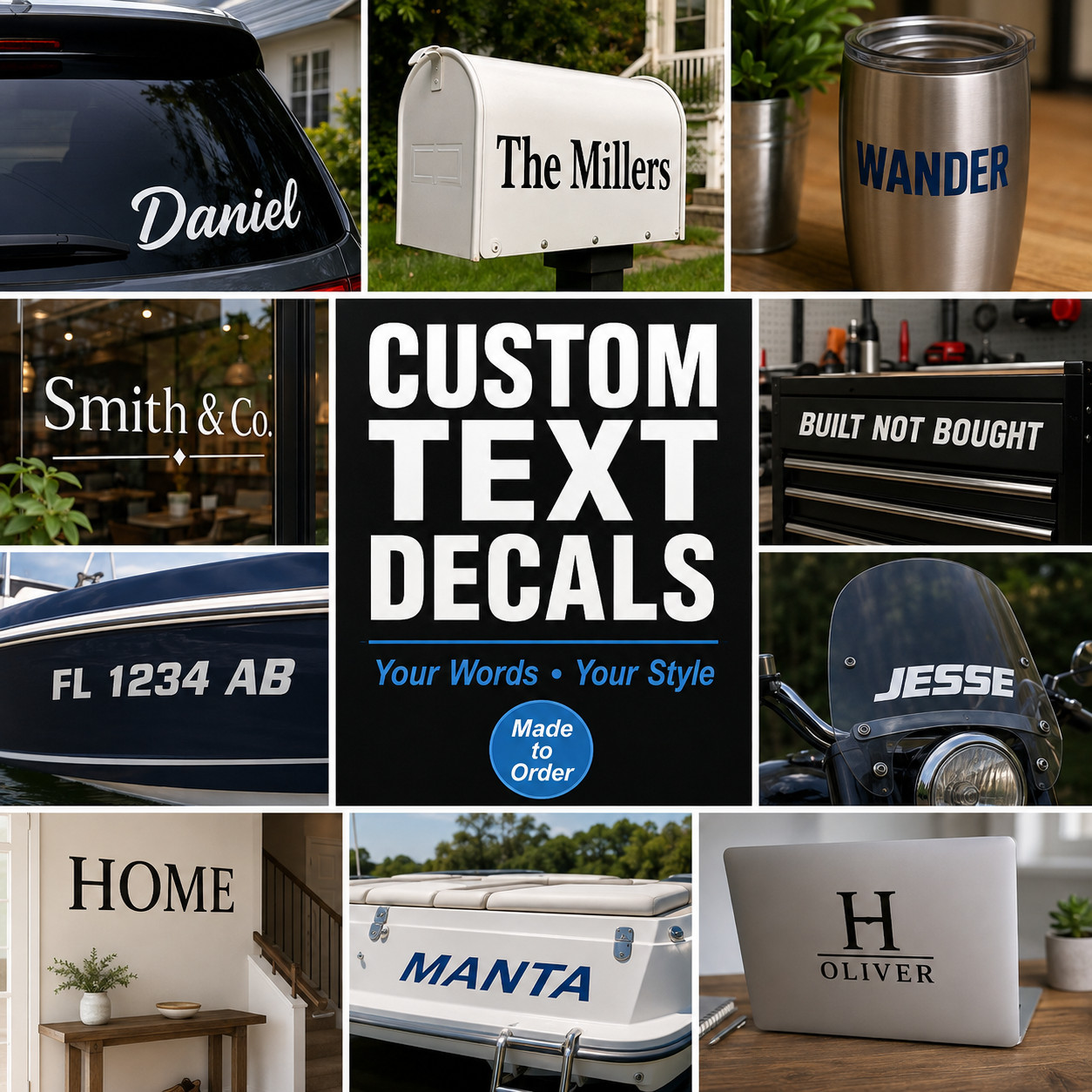 Personalized Name Custom Vinyl Decal For Your Tumbler Water Bottle Cup Sticker