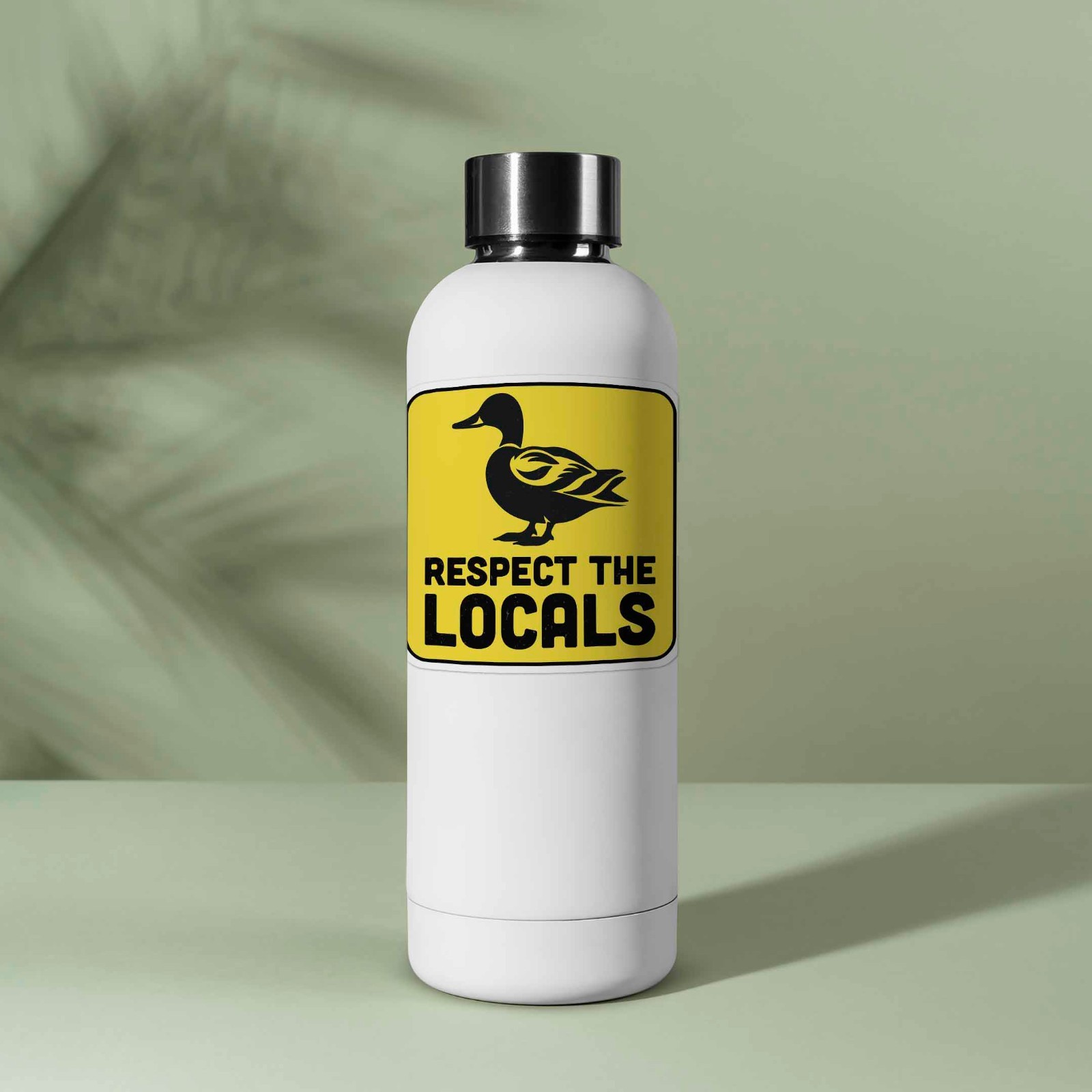 Respect the Locals Mallard Duck Sticker – Bird Decal for Laptop & Water Bottle
