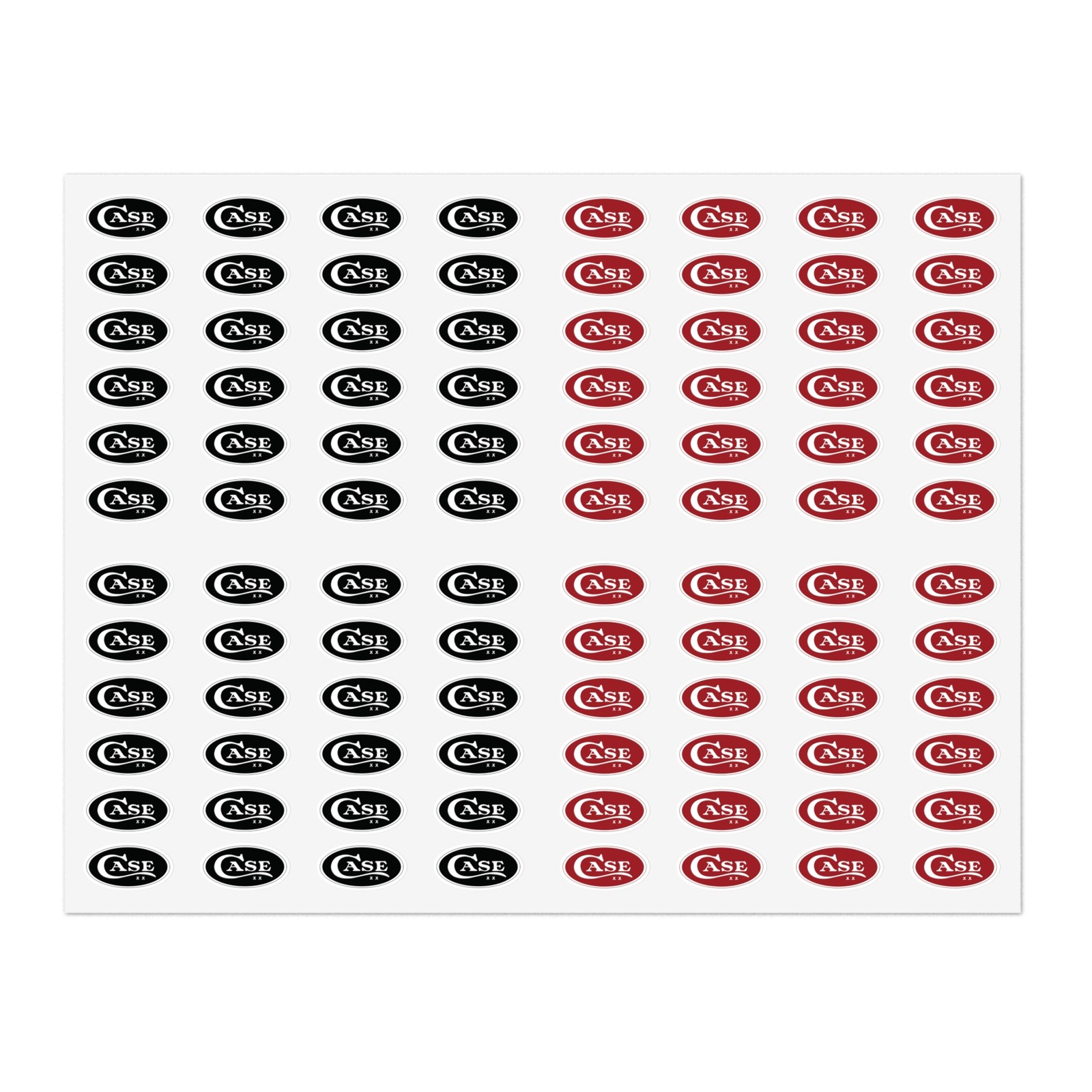 Case XX Knife Logo 90+ Count Approximately 1" Long Decals