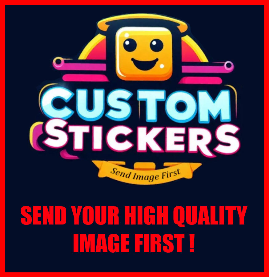 Custom sticker logo any size 2 Stickers for ps cell laptop phone case