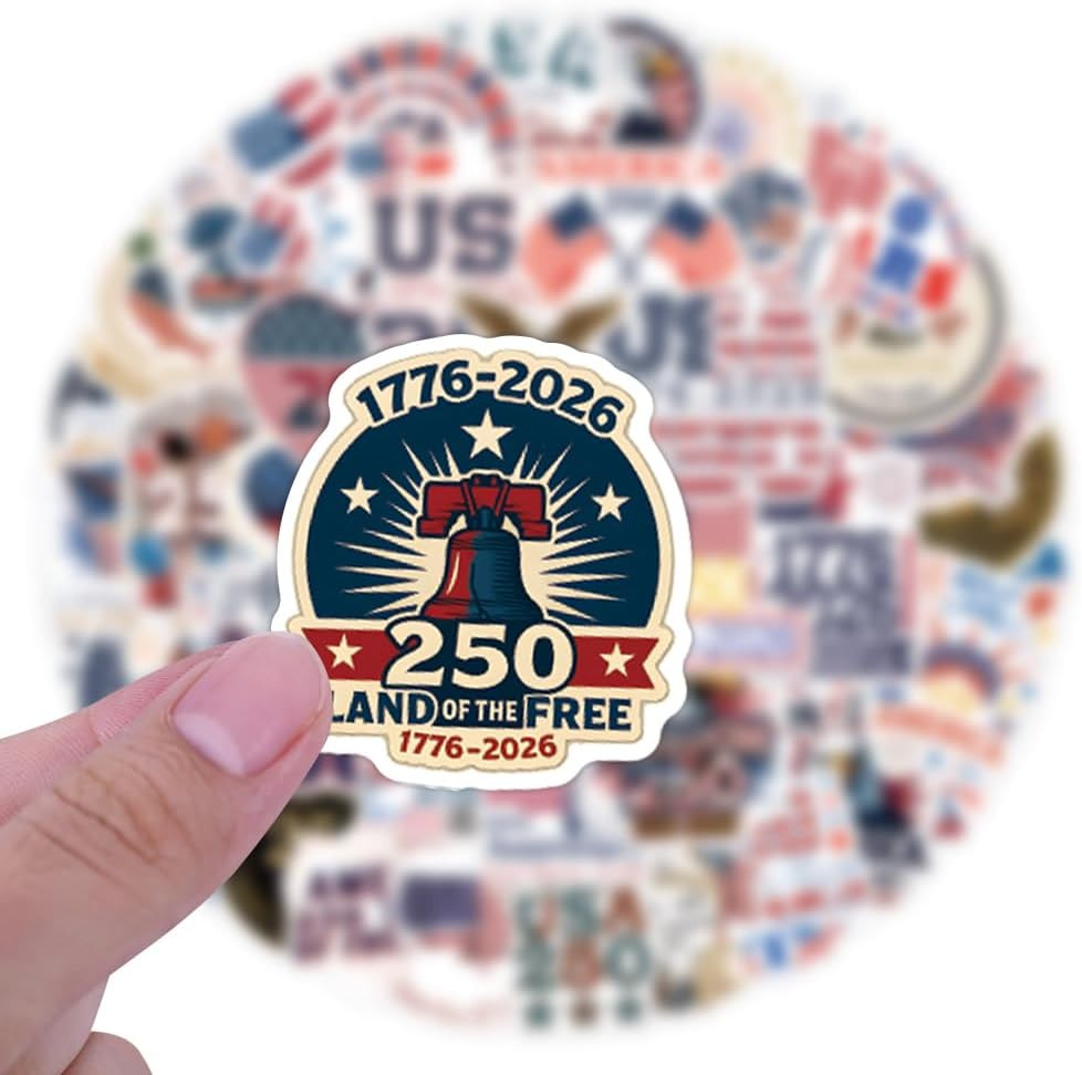 United States 250Th Anniversary 1776 2026 Stickers 50Pcs, Retro American 250 …