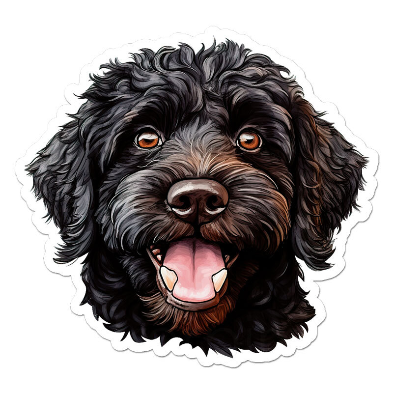 Labradoodle Dog, Vinyl Decal Sticker, Indoor Outdoor, 3 Sizes, #11304
