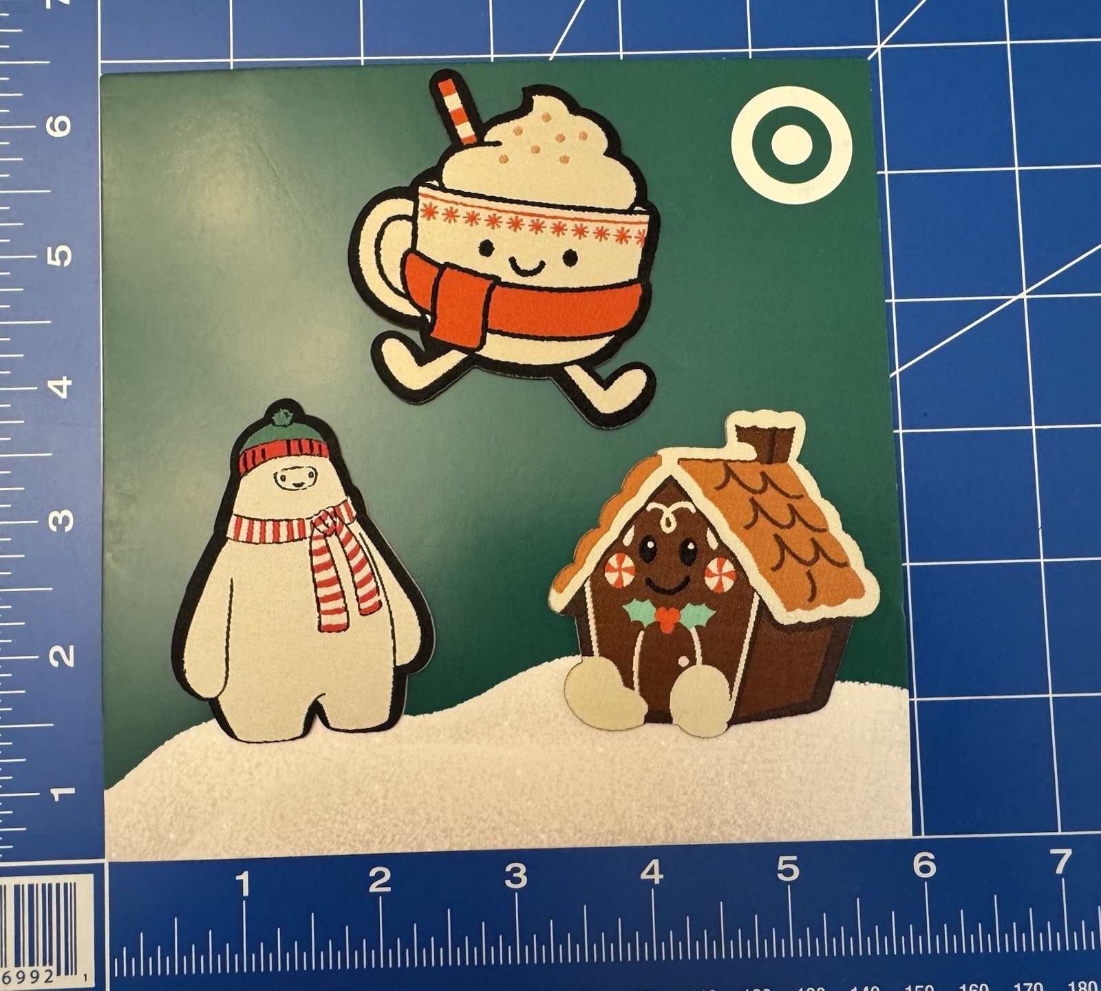 2025 Target Fun 3 Sticker / Fabric Patch Holiday Christmas Rare Promo 🎯 Unique
