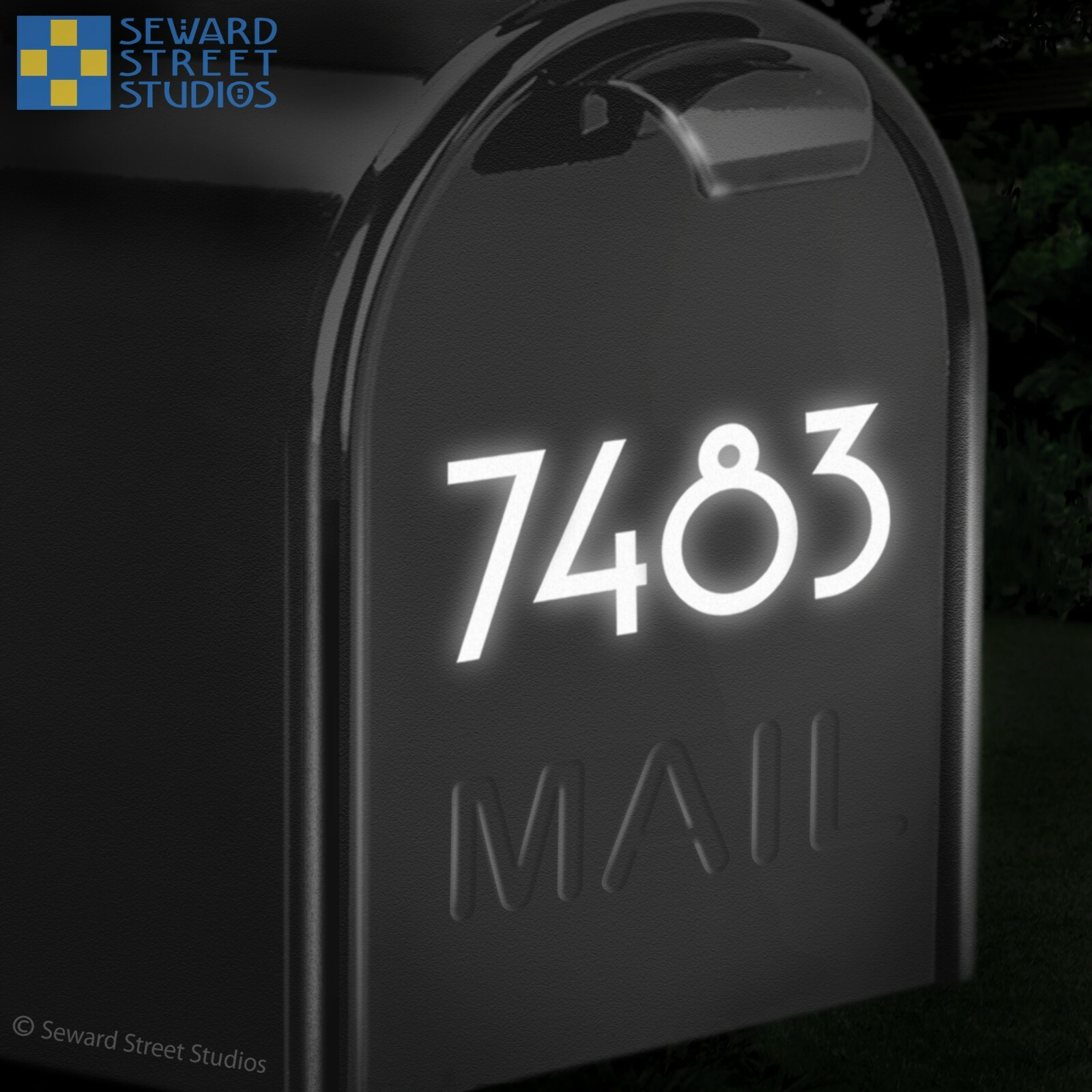 Reflective Custom Address Numbers Decal, Up to 2" High – 1249R-Single