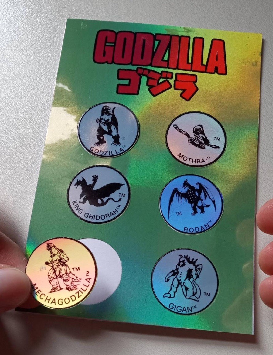 Classic Godzilla Logo 6 Sticker Two Pack